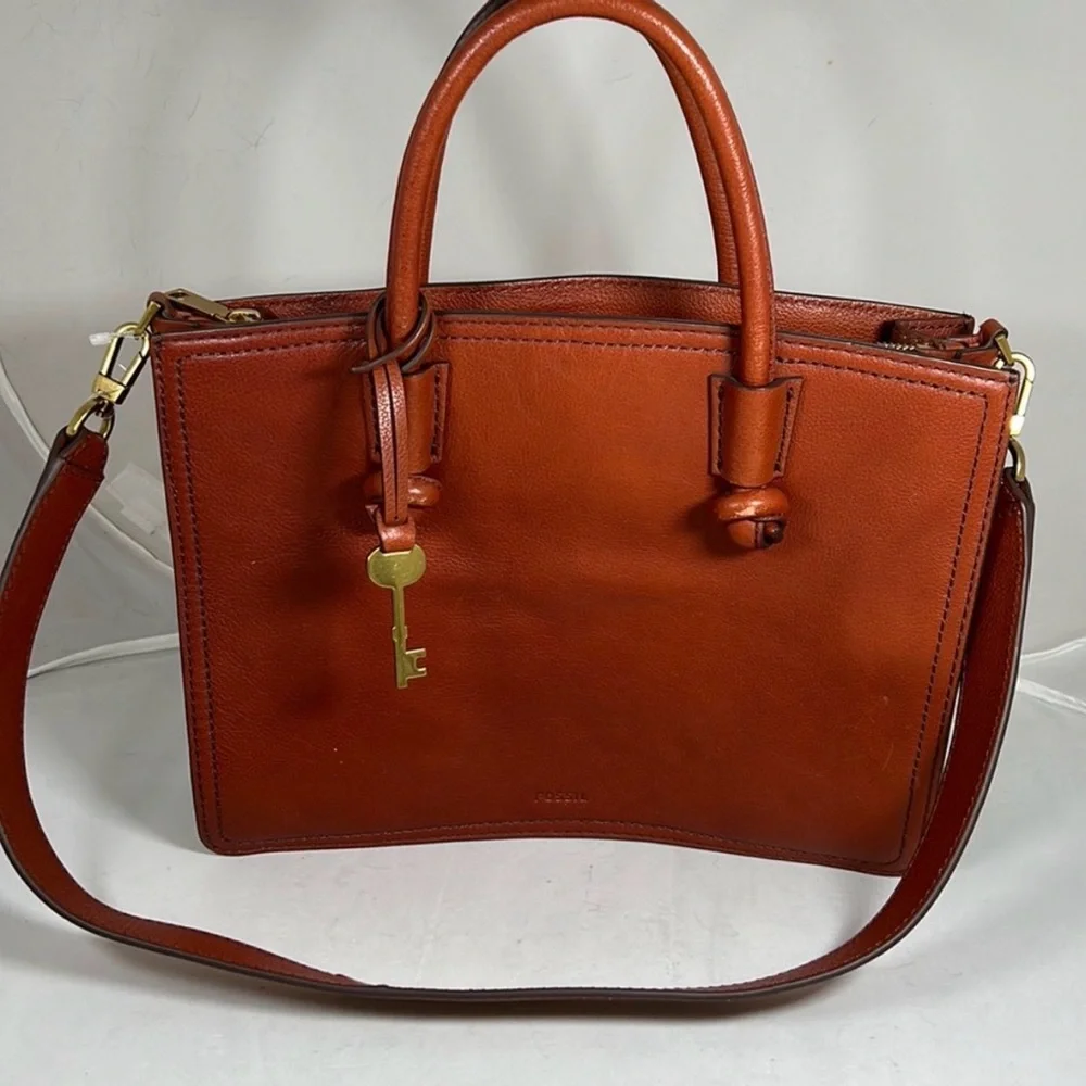 Fossil Women’s Skylar Leather Shoulder/Satchel/Handbag - Picture 1 of 8